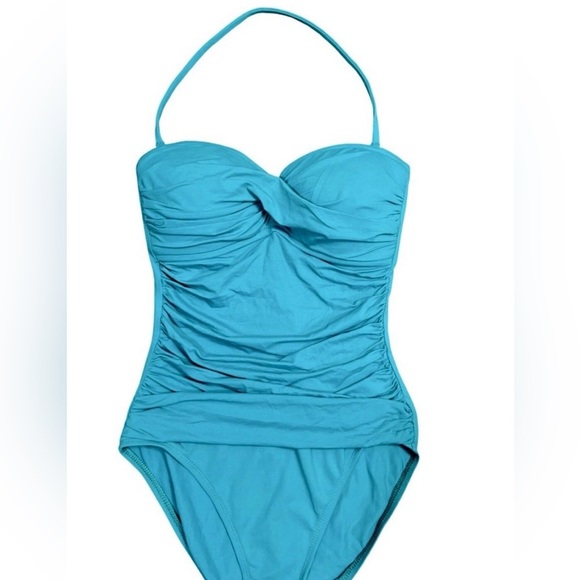 Gorgeous turquoise This bandini swimsuit from La Blanca - Picture 2 of 8
